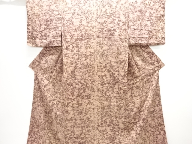 JAPANESE KIMONO / ANTIQUE KIMONO / TAISHO ROMAN STYLE / SILK / CRACKED ICE